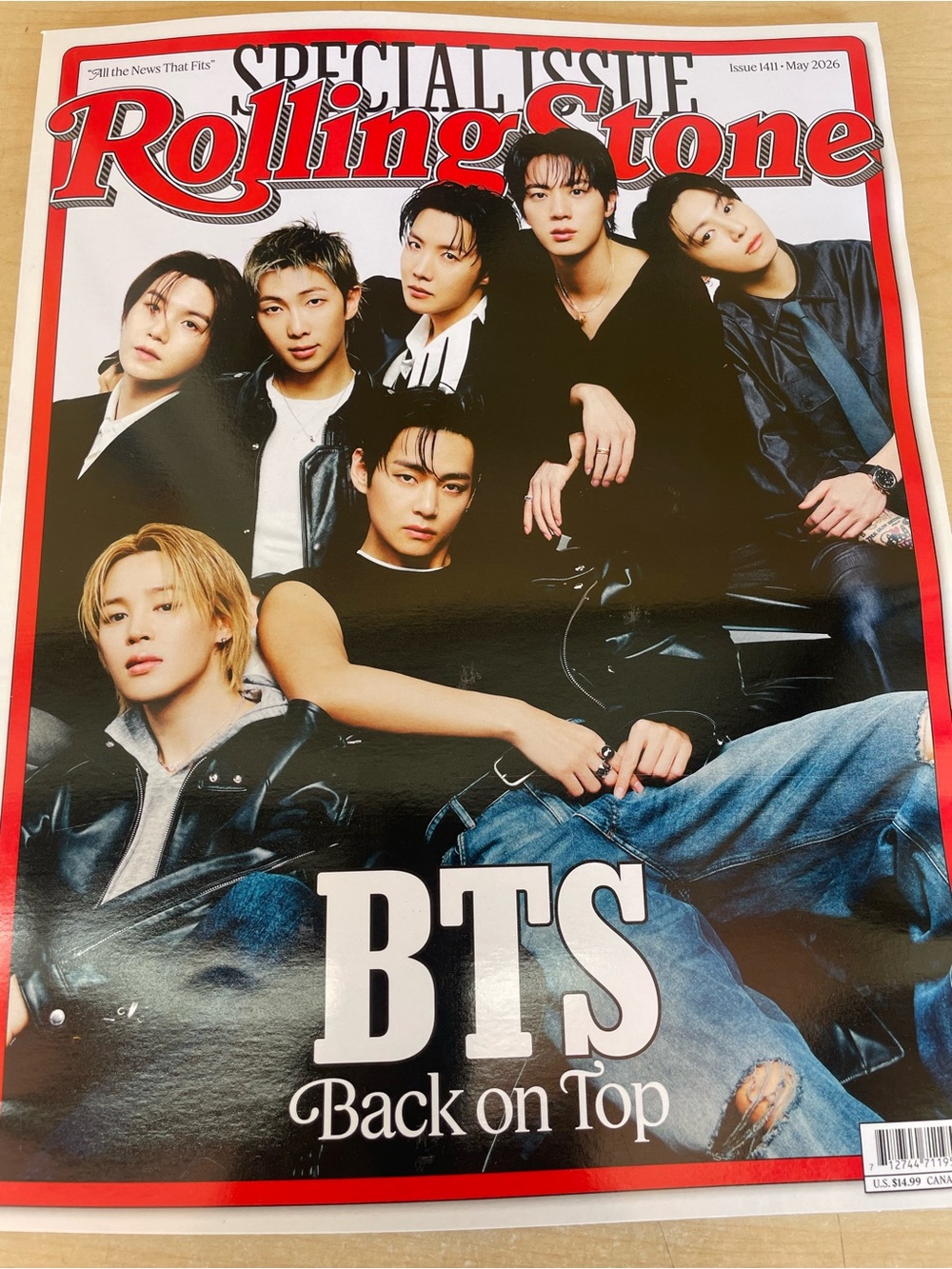 Rolling Stone BTS Special Issue Magazine - Red White Cover